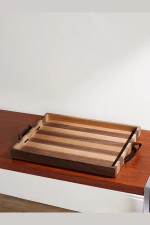 SOHO Forest Striped Oak Wood Tray - Men