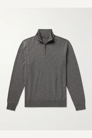 Loro Piana Slim-Fit Baby Cashmere Half-Zip Sweater - Men - - IT 46
