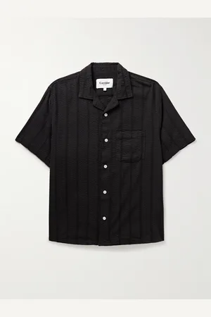 Corridor Camp-Collar Striped Cotton-Seersucker Shirt - Men - - S