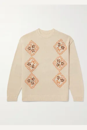 KAPITAL Kookei Jacquard-Knitted Cotton-Blend Sweater - Men - - 1