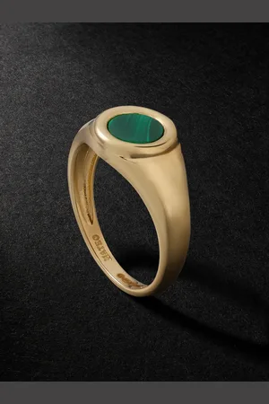 Mateo Malachite Signet Ring - Men - - 54
