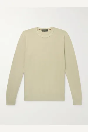 Loro Piana Cotton and Silk-Blend Piqué Sweater - Men - - IT 48
