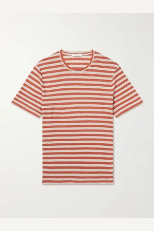 Mr P. Striped Linen-Jersey T-Shirt - Men - - XL