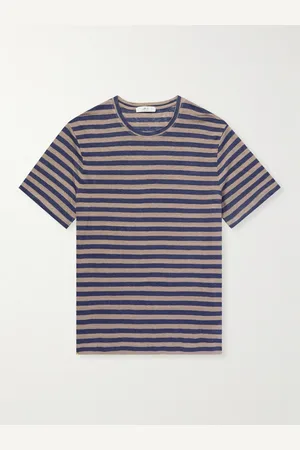 Mr P. Striped Linen T-Shirt - Men - - M