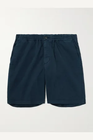 Mr P. Straight-Leg Garment-Dyed Organic Cotton-Blend Twill Shorts - Men - - 30