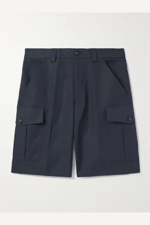 Loro Piana Bizen Wide-Leg Cotton and Linen-Blend Canvas Cargo Shorts - Men - - IT 58