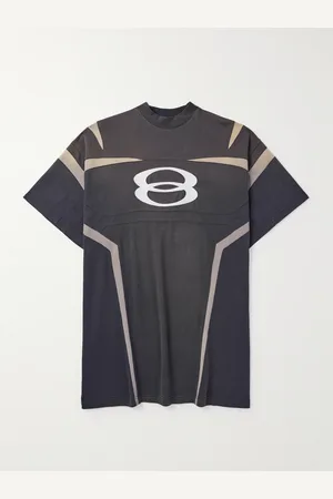 Balenciaga Oversized Logo-Embroidered Cotton-Jersey T-Shirt - Men - - 3