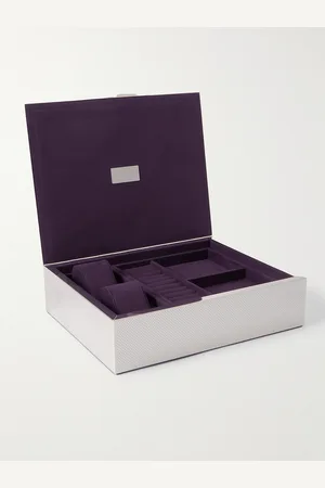 Wolf Silver-Plated Watch and Jewellery Box - Men