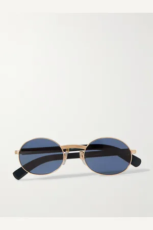 Cartier Première Round-Frame Gold-Tone and Wood Sunglasses - Men