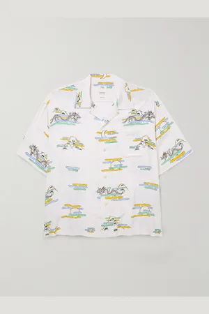 VISVIM Copa Camp-Collar Printed Crepe Shirt - Men - - 5