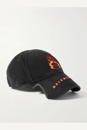 Balenciaga Leather-Trimmed Logo-Embroidered Cotton-Drill Baseball Cap - Men - - L