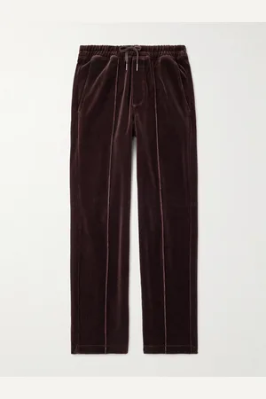 Tom Ford Straight-Leg Cotton-Blend Velour Track Pants - Men - - IT 56