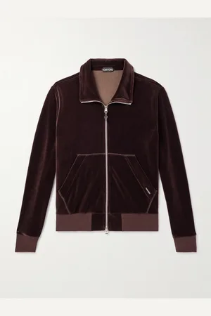 Tom Ford Cotton-Blend Velour Zip-Up Track Jacket - Men - - IT 50