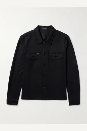 Tom Ford Logo-Appliquéd Cashmere Overshirt - Men - - IT 46