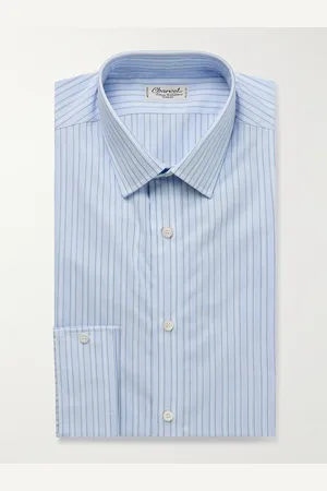 Charvet Striped Cotton-Poplin Shirt - Men - - EU 41