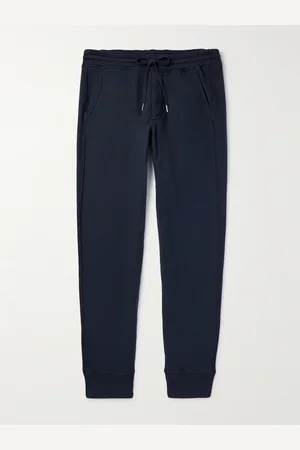 Tom Ford Tapered Garment-Dyed Cotton-Jersey Sweatpants - Men - - IT 46