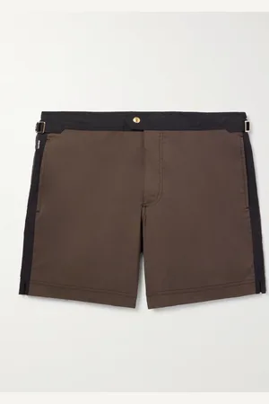 Tom Ford Straight-Leg Mid-Length Striped Swim Shorts - Men - - IT 50