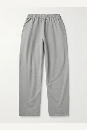 Balenciaga Wide-Leg Distressed Cotton-Jersey Sweatpants - Men - - M