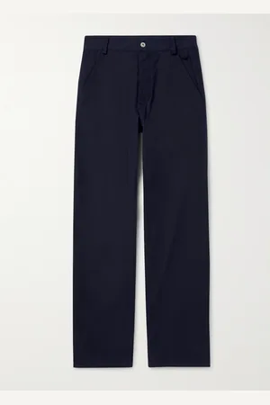 Bottega Veneta Straight-Leg Cotton-Twill Trousers - Men - - IT 50