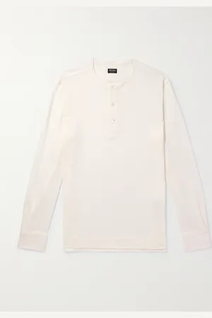 Ermenegildo Zegna Henley Oasi Linen Henley T-Shirt - Men - - IT 54