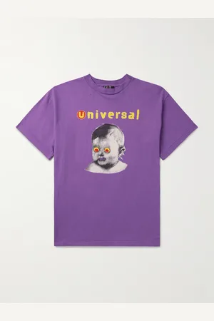 SAINT MXXXXXX Universal Earth Angel Baby Printed Cotton-Jersey T-Shirt - Men - - M