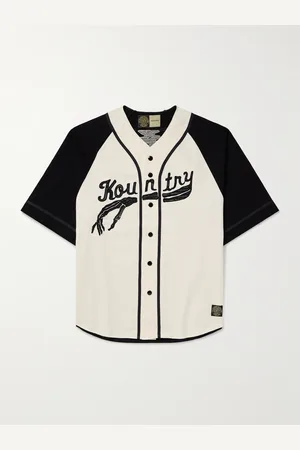KAPITAL Oversized Logo-Appliquéd Cotton-Jersey Shirt - Men - - 4