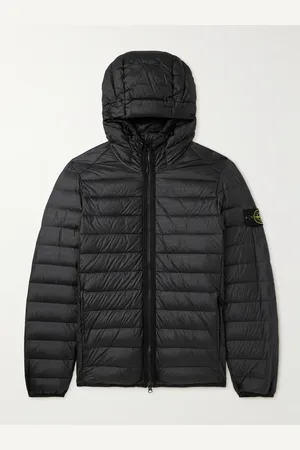 Stone Island Logo-Appliquéd Quilted Shell Hooded Down Jacket - Men - - M