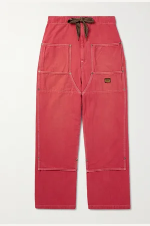 KAPITAL Panelled Cotton-Canvas Drawstring Trousers - Men - - 3