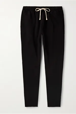 Les Tien Tapered Garment-Dyed Cotton-Jersey Sweatpants - Men - - XXL