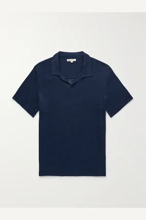 ONIA Shaun Linen-Jersey Polo Shirt - Men - - XXL