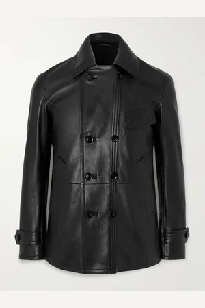 Tom Ford Leather Peacoat - Men - - IT 46