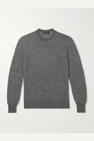 Loro Piana Brushed Cashmere and Silk-Blend Sweater - Men - - IT 46