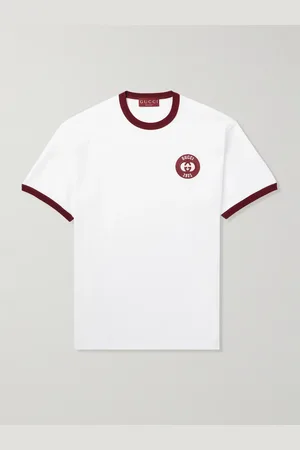 Gucci Logo-Embroidered Cotton-Jersey T-Shirt - Men - - L