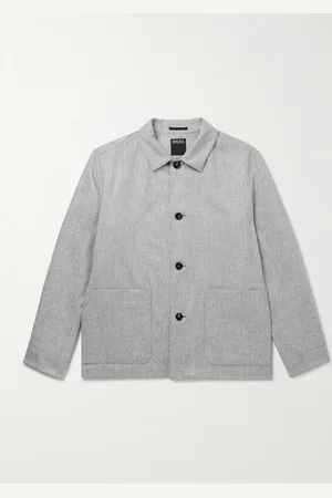 Ermenegildo Zegna Brushed-Wool Chore Jacket - Men - - IT 50