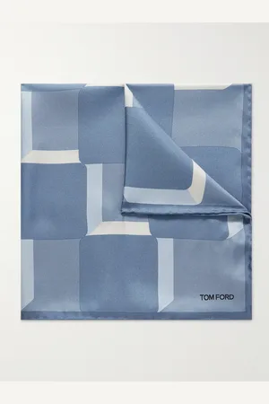 Tom Ford Printed Silk-Twill Pocket Square - Men