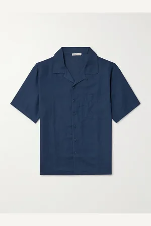 ONIA Air Convertible-Collar Linen and Lyocell-Blend Shirt - Men - - XXL