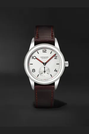 Nomos Glashütte Club Automatic 36mm Stainless Steel and Leather Watch, Ref. No. 703.1 - Men