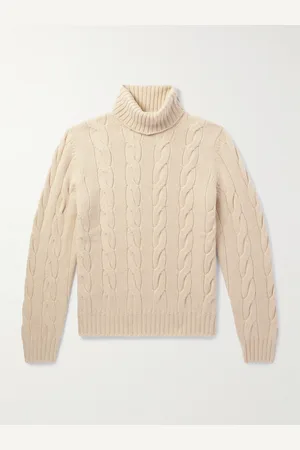 Loro Piana Napier Cable-Knit Cashmere Rollneck Sweater - Men - - IT 48