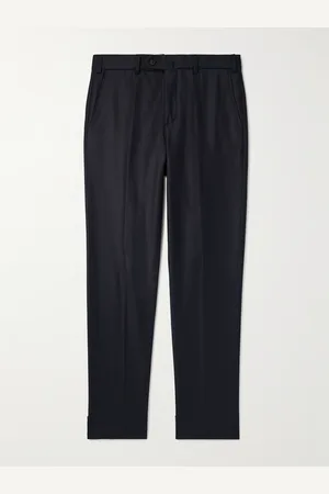 Loro Piana Carlo Straight-Leg Wool and Cashmere-Blend Flannel Trousers - Men - - IT 54