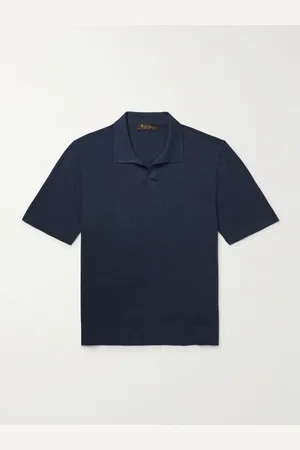Loro Piana Silk, Cashmere and Linen-Blend Polo Shirt - Men - - IT 54