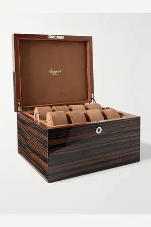 Rapport London Heritage Wood 16-Piece Watch Box - Men