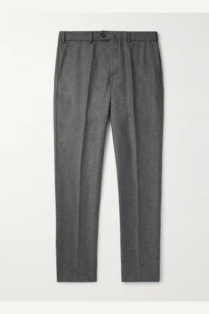 Loro Piana Carlo Straight-Leg Wool and Cashmere-Blend Flannel Trousers - Men - - IT 54