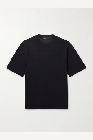 Loro Piana Quarna Oversized Knitted Silk, Cotton and Linen-Blend T-Shirt - Men - - XXL