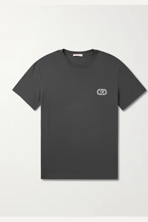 VALENTINO GARAVANI Logo-Appliquéd Cotton-Jersey T-Shirt - Men - - XS