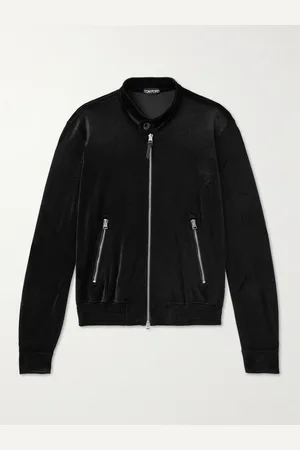 Tom Ford Silk and Cotton-Blend Velvet Track Jacket - Men - - IT 52