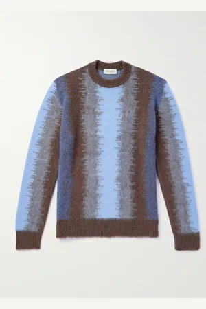 PIACENZA 1733 Striped Brushed-Wool Sweater - Men - - IT 54