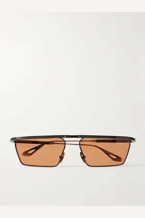 JACQUES MARIE MAGE Bogart Rectangular-Frame Metal Sunglasses - Men