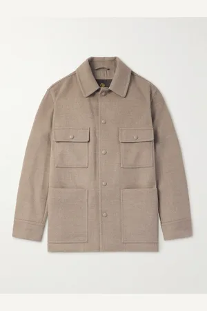 Loro Piana Darcy PECORA NERA® Wool-Felt Overshirt - Men - - XL