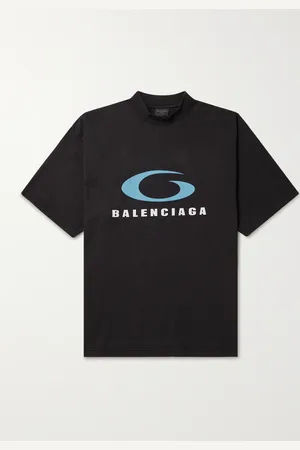 Balenciaga Oversized Logo-Print Cotton-Jersey T-Shirt - Men - - M