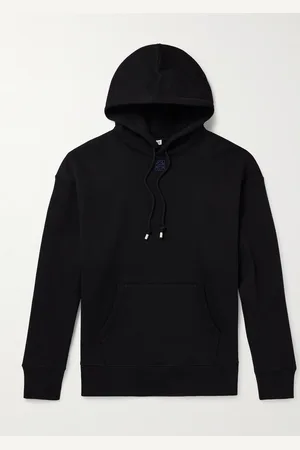 Loewe Logo-Embroidered Cotton-Jersey Hoodie - Men - - S